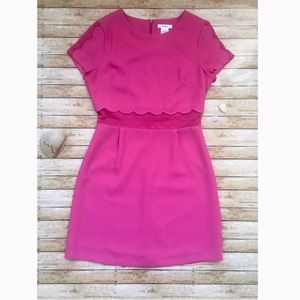 Esley Dress Pink Short Sleeve Mini EUC